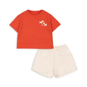 GOTS Famo Box Topp & Shorts Fraise Dot - 2 Y Beställ idag