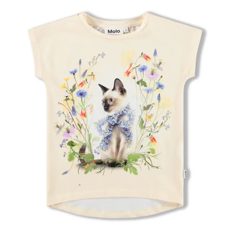 GOTS Ragnhilde Topp Nature Bow - 98 cm Nedsatt pris